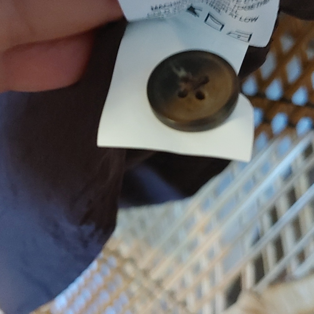 Women's Brown Notched Collar Button Down Top Size Small - Picture 10 of 12